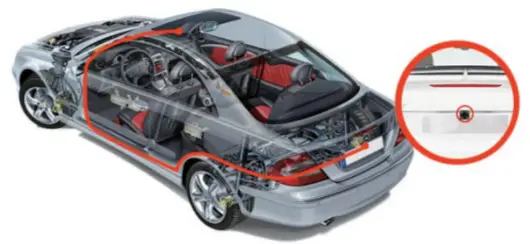 KingSlim DL12 Pro Dash Cam - Install the rear camera 2