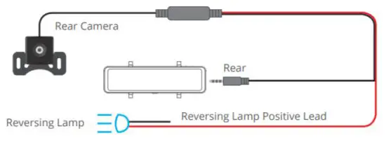 KingSlim DL12 Pro Dash Cam - Install the rear camera 3