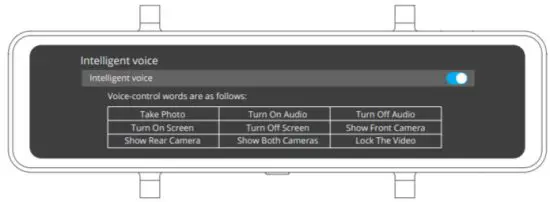 KingSlim DL12 Pro Dash Cam - Intelligent voice
