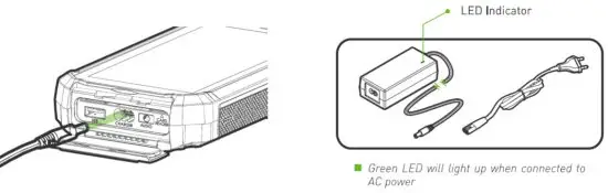 CHAMELEON CH501 Rechargeable LI ION Polymer Battery - power adpter