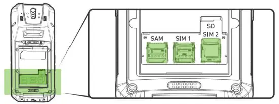 CHAMELEON CH501 Rechargeable LI ION Polymer Battery - sam card installation