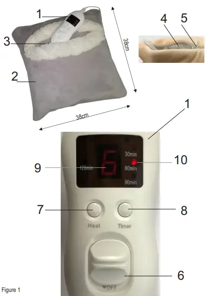 ADLER AD 7412 Blanket Heating Pad - Figure 1