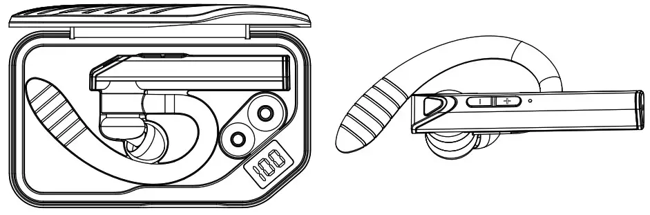 Shenzhen Huasitai Technology K3 Wireless Bluetooth Headset - turn On off