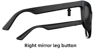 Right mirror leg button
