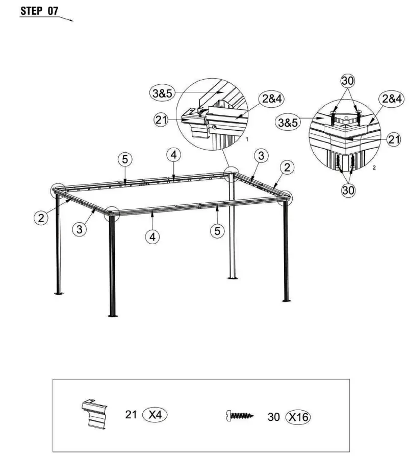 DANCOVER Gazebo 3x4m Garden Tent - fig13