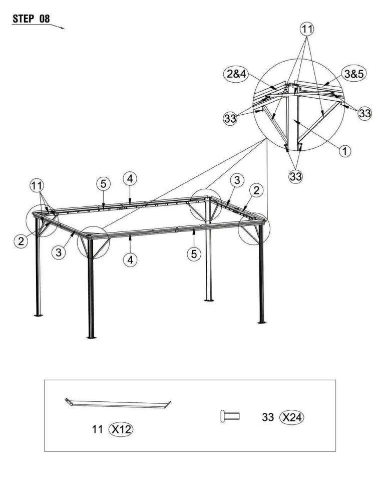 DANCOVER Gazebo 3x4m Garden Tent - fig14