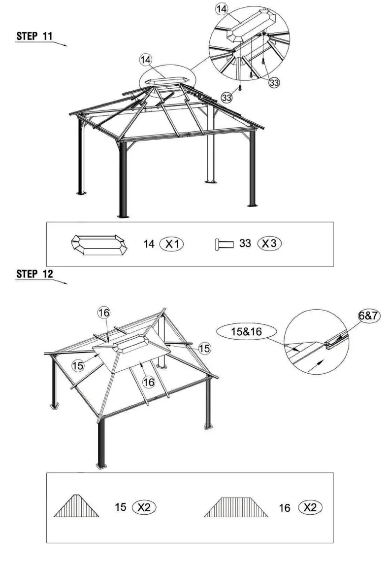DANCOVER Gazebo 3x4m Garden Tent - fig16