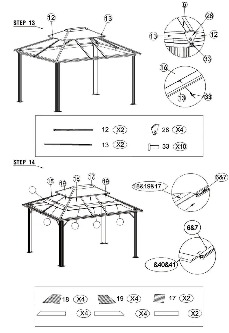 DANCOVER Gazebo 3x4m Garden Tent - fig17