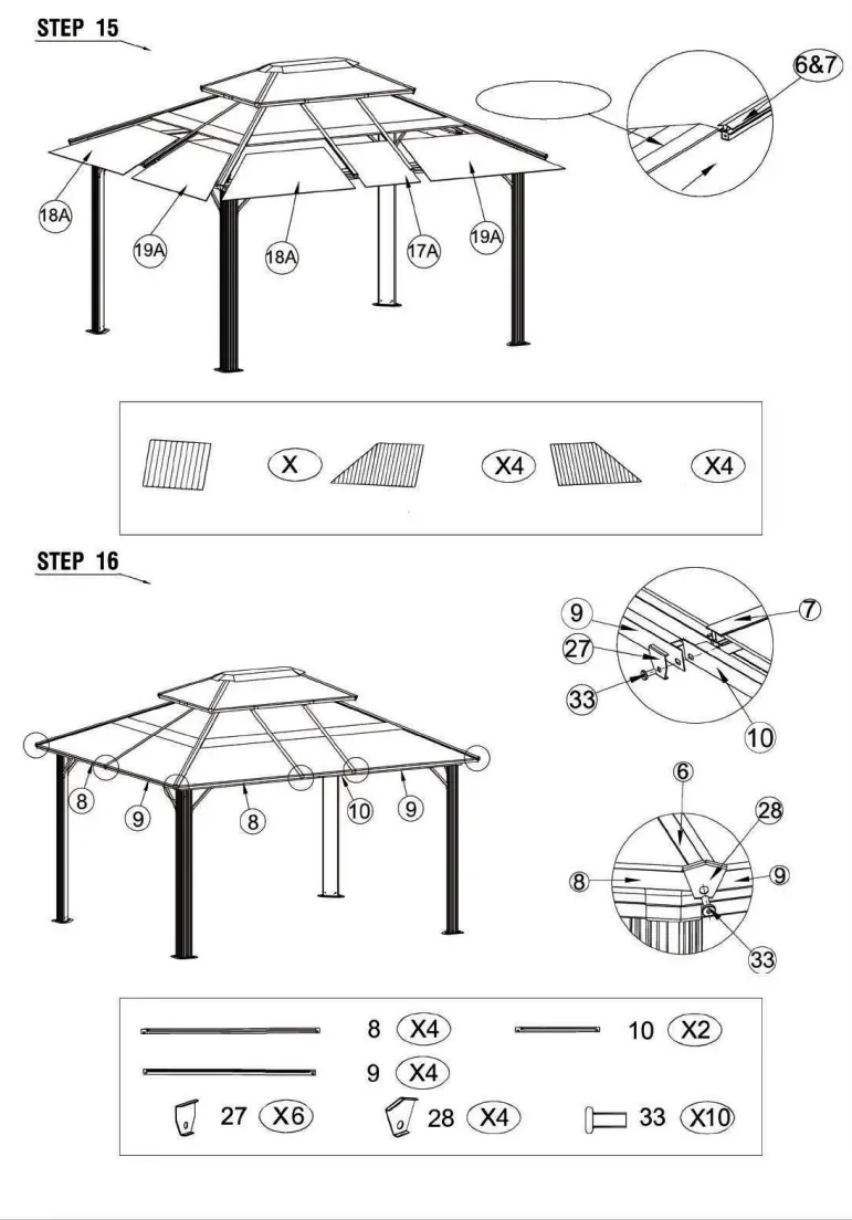 DANCOVER Gazebo 3x4m Garden Tent - fig18