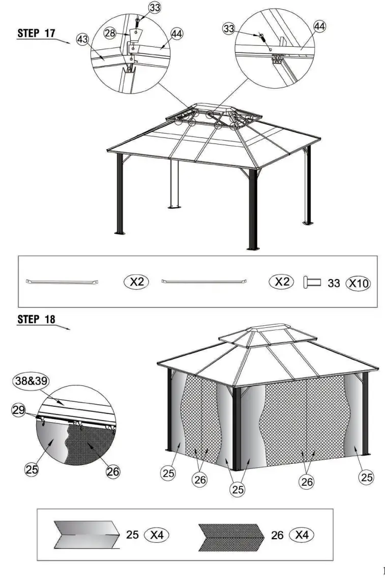 DANCOVER Gazebo 3x4m Garden Tent - fig19