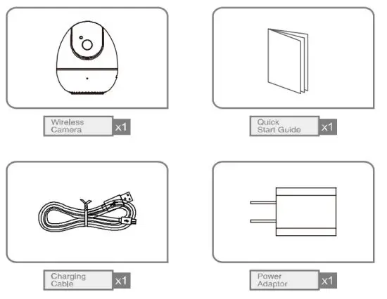 waciao One 360 Home Pan Tilt Camera - Packing