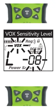 Wishhouse Walkie Talkie - To set VOX sensitivity