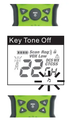 Wishhouse Walkie Talkie - Key Tone On/Off