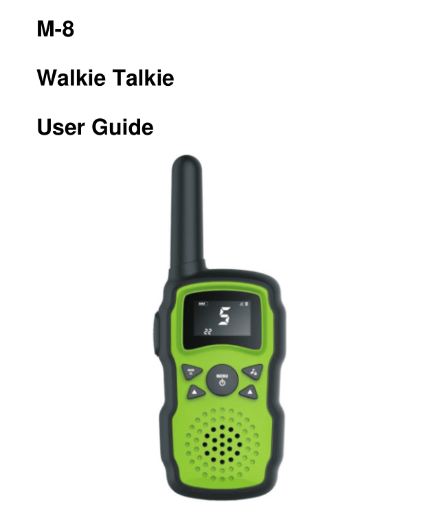 Wishhouse Walkie Talkie User Manual