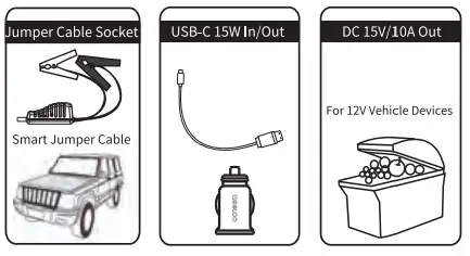 GOOLOO GT1500 Turbo Series Jump Starter - Fig