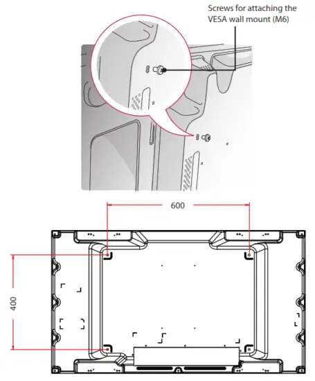 LG 49VL5B B Digital Signage Monitor - plate
