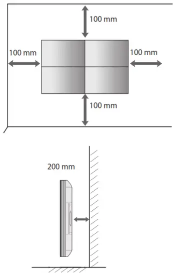 LG 49VL5B B Digital Signage Monitor - screws