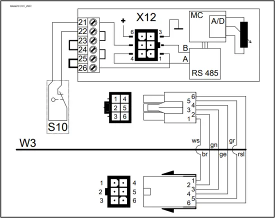 KE 40.40 FU-4000 - Limit switch connection