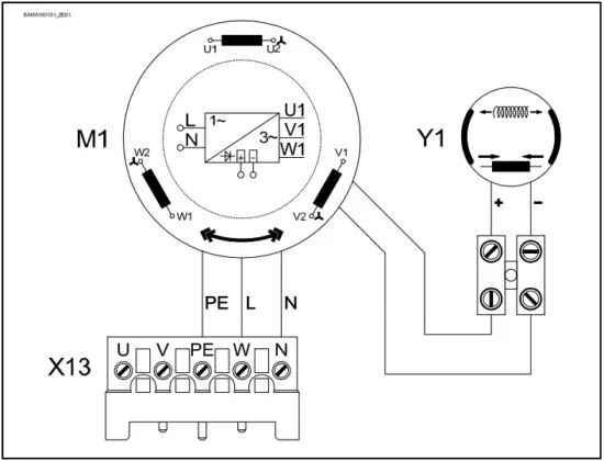 KE 40.40 FU-4000 - Motor connection 1