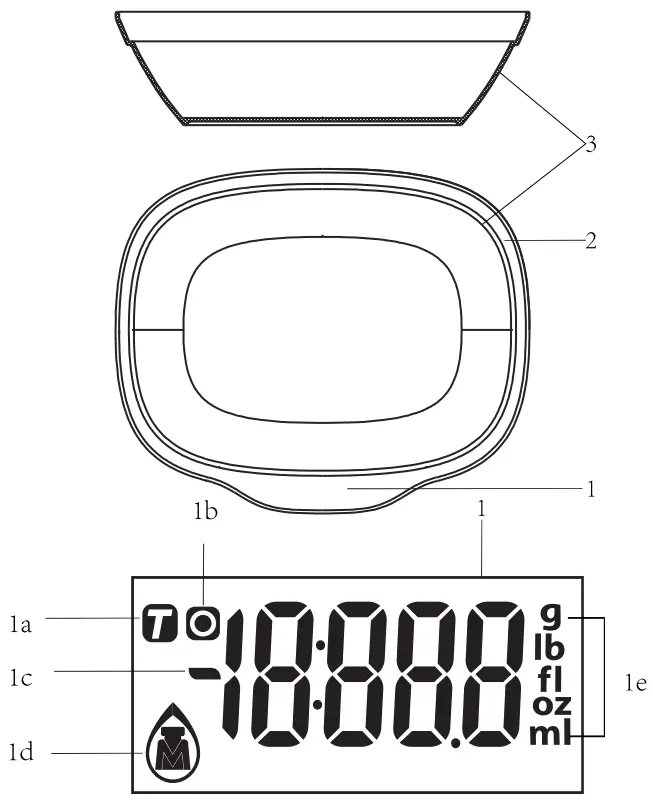 BLAUPUNKT FKS501 Kitchen Scale with Bowl - Fig