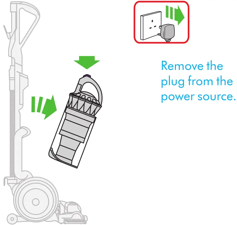 dyson cordless vacuum cleaner - Remove your filter