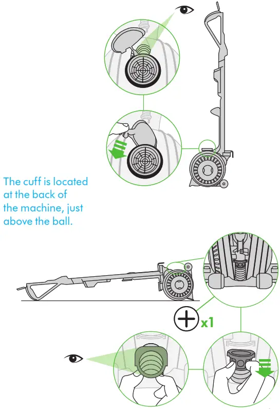 dyson cordless vacuum cleaner - airways for blockages