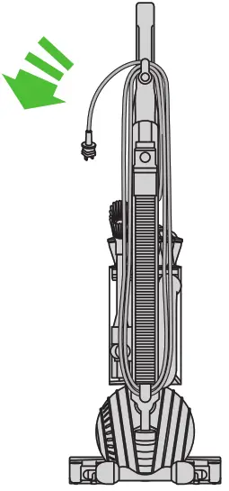 dyson cordless vacuum cleaner - cable around