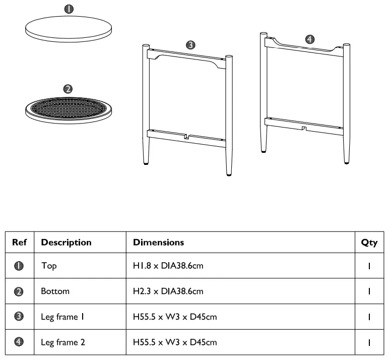 Your Stacked Cane Side Table