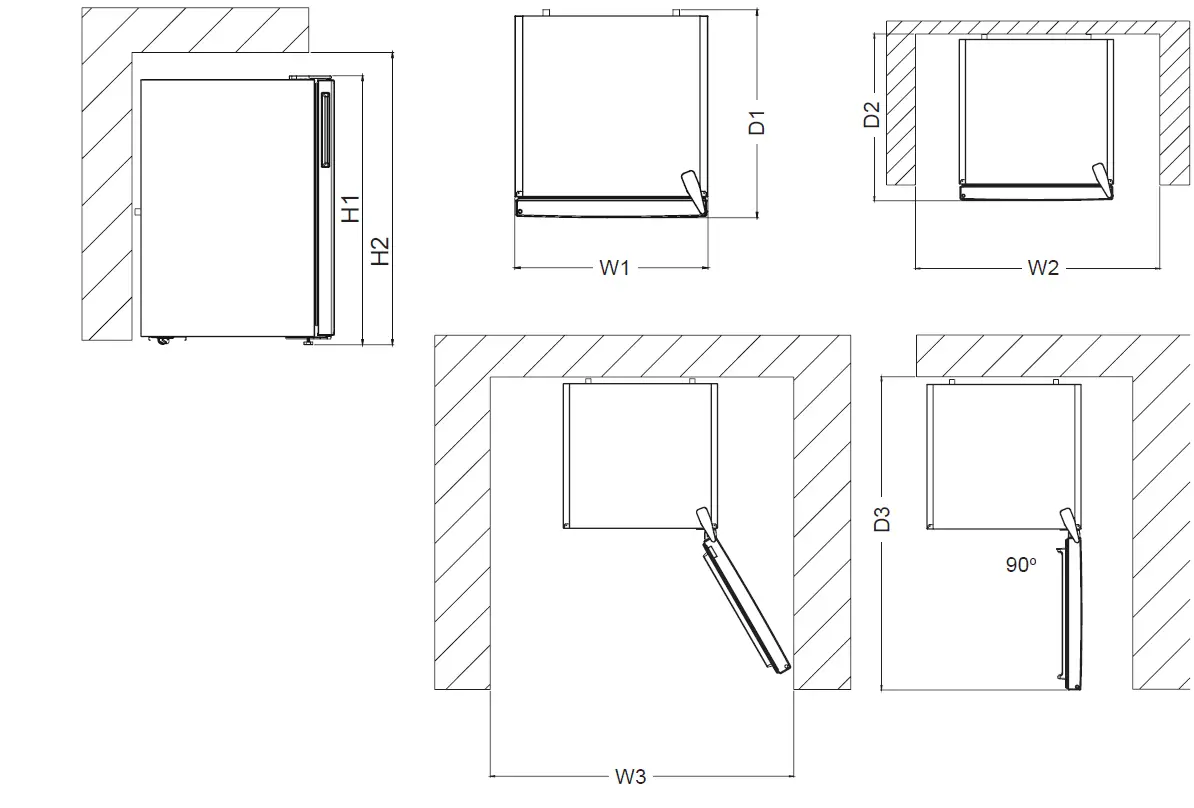 MontPellier-MLA48W-1-BK-48cm-Under-Counter-Larder-Fridge-3