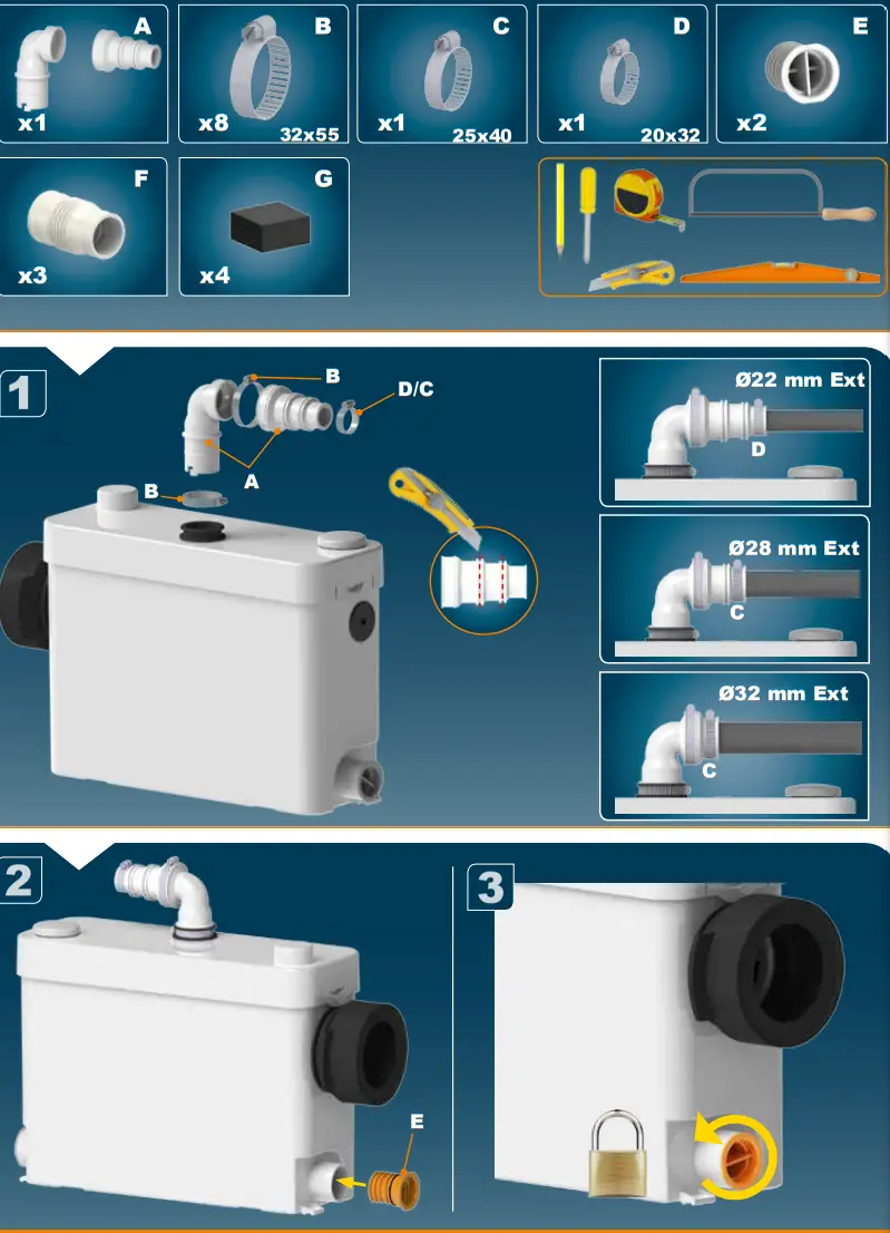 SFA SANIPACK Sanitary Sewage Pump - fig 3
