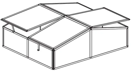 G21 GA12 Hotbed aluminum roofing sheet 100 x 120 cm - fig
