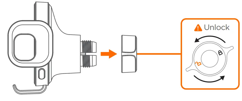 spigen GTS12W OneTap SmartLock Noiseless Wireless Car Charger - Locking Bolt