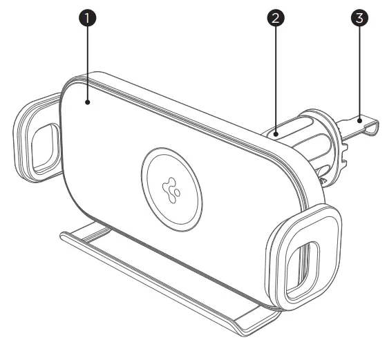 spigen GTS12W OneTap SmartLock Noiseless Wireless Car Charger - Product Contents