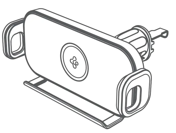 spigen GTS12W OneTap SmartLock Noiseless Wireless Car Charger