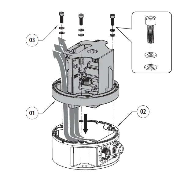 VIDEOTEC UEBP4 Parapet Bracket with Quick Connectors for ULISSE EVO fig 5