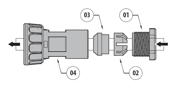 VIDEOTEC UEBP4 Parapet Bracket with Quick Connectors for ULISSE EVO fig 8