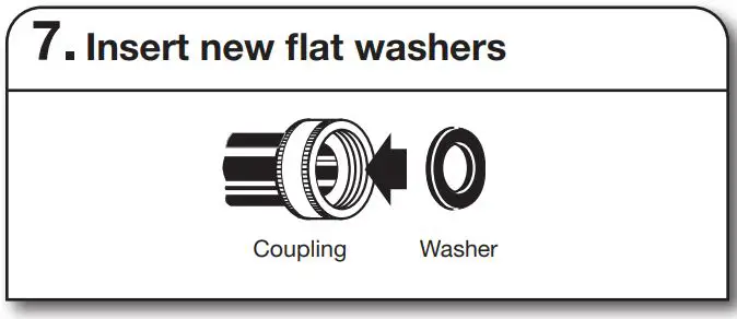 MAYTAG MHW8630HW Smart Front Load Washer Instruction Manual - Insert new flat washers