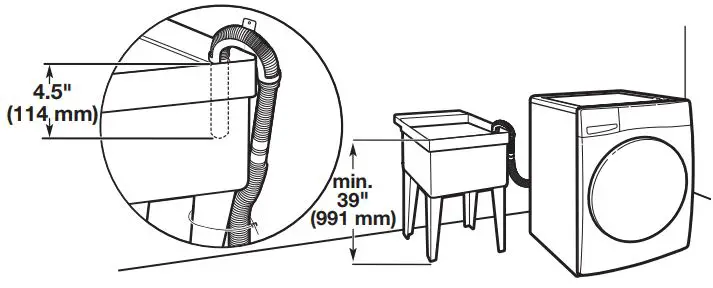 MAYTAG MHW8630HW Smart Front Load Washer Instruction Manual - Laundry tub drain system