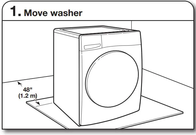 MAYTAG MHW8630HW Smart Front Load Washer Instruction Manual - Move washer