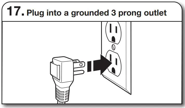 MAYTAG MHW8630HW Smart Front Load Washer Instruction Manual - Plug into a grounded 3 prong outlet