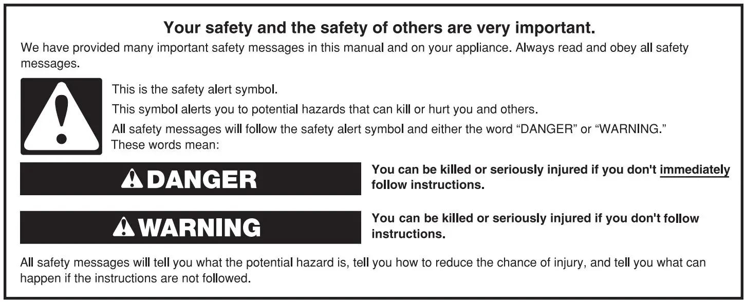 MAYTAG MHW8630HW Smart Front Load Washer Instruction Manual - WASHER SAFETY