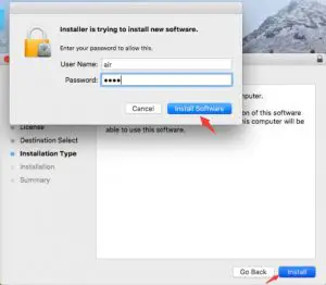 FIG 12 Installation Guide for MAC