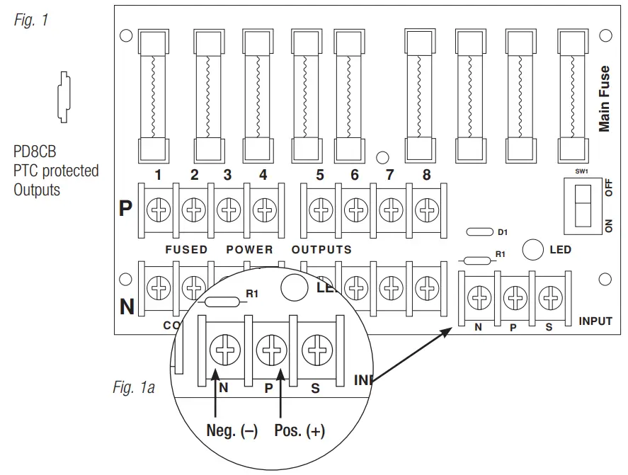 Altronix PD8 Power Distribution Modules - fig 1