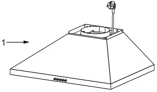 Master Kitchen 330364 Retro Rangehood - COMPONENTS 2