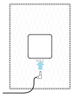 nixplay W08K 8-Inch Smart Photo Frame - power cord