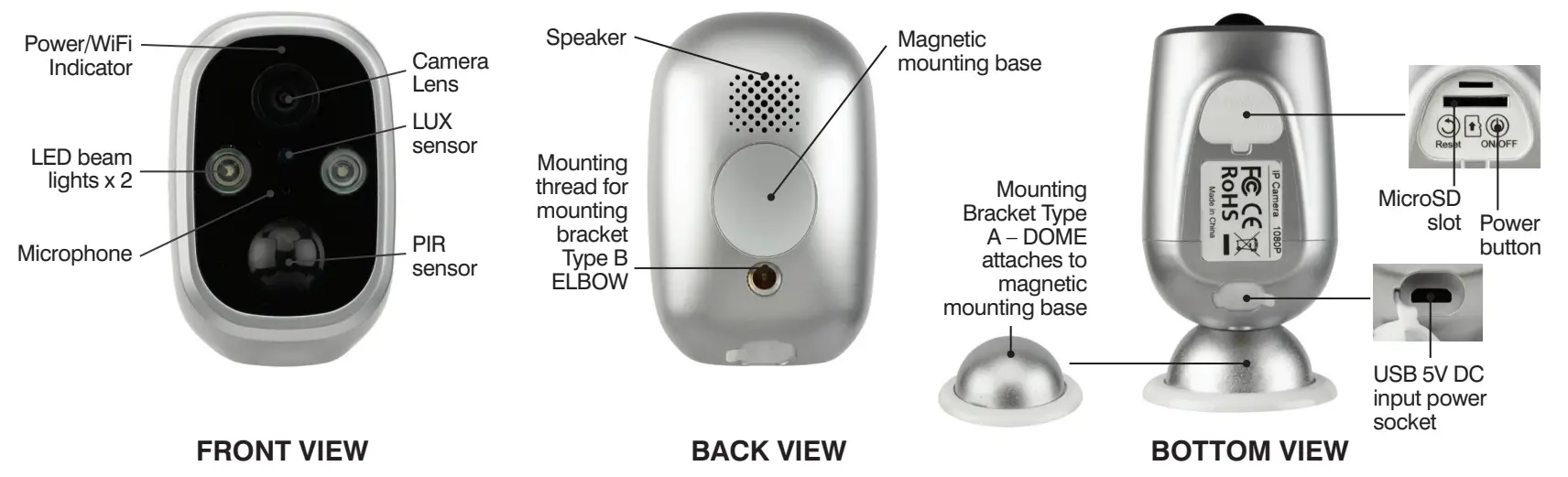 Brilliant 21812-05 HD 1080 2.0 Megapixel - Sold separately