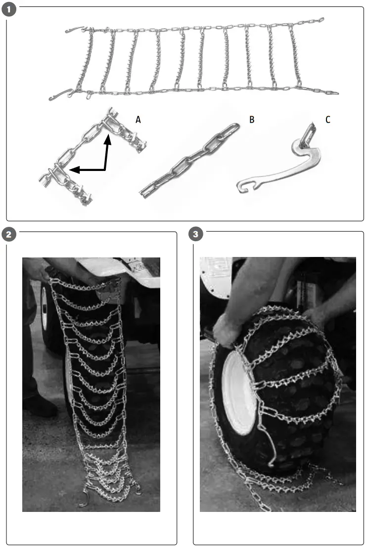 hamron ATV Tire Chains - Fig 1
