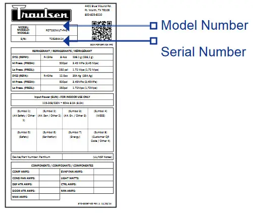 Traulsen RR132LP COR02 Single Section Correctional Roll Thru Refrigerator - fig 14