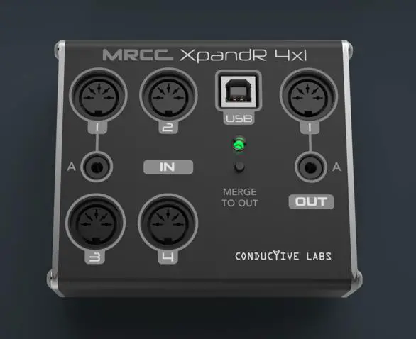 CONDUCTIVE LABS XpandR 4x1 DIN Expander for MRCC and USB MIDI Interface - cover