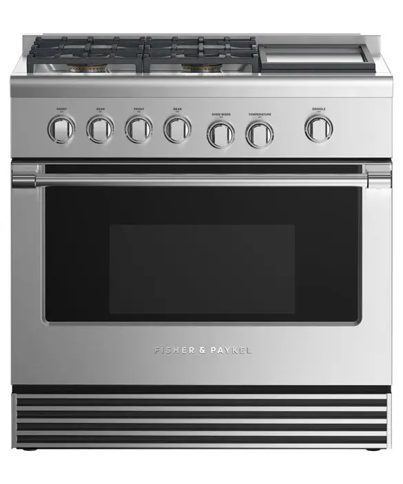 FISHER PAYKEL RGV2 364GD N N Gas Range 36 4 Burners with Griddle